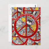 Schutz von friedenssynchrone Tieren Postkarte (Vorne/Hinten)