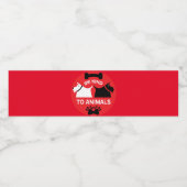 Schutz von Hunden | Hundebesitzer Bowl The Wasserflaschenetikett (Einzelnes Label)