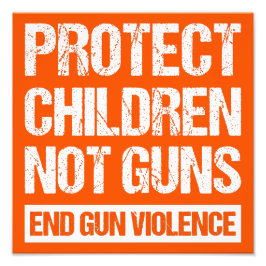 Schutz von Kindern, nicht Waffen - Ende der Gewalt Fotodruck