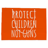 Schutz von Kindern, nicht Waffen - Ende der Gewalt Große Geschenktüte (Rückseite)