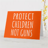 Schutz von Kindern, nicht Waffen - Ende der Gewalt Karte (Gelbe Blume)