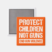 Schutz von Kindern, nicht Waffen - Ende der Gewalt Magnet (Vorderseite/Rückseite)