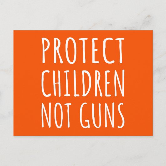 Schutz von Kindern, nicht Waffen - Ende der Gewalt Postkarte (Vorderseite)