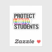 Schutz von LGBTQ-Schülern Aufkleber (Blatt)