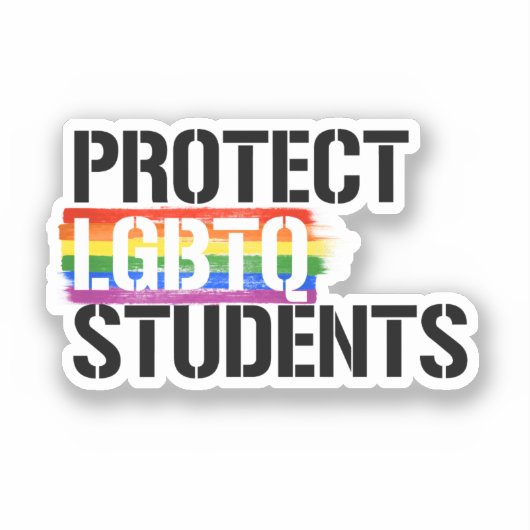 Schutz von LGBTQ-Schülern Aufkleber (Vorderseite)
