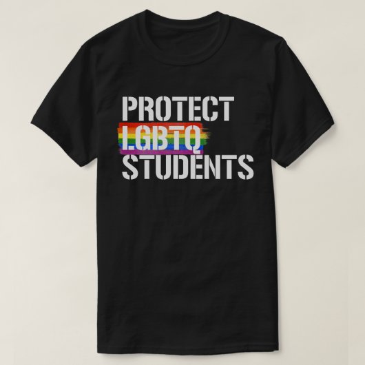 Schutz von LGBTQ-Schülern T-Shirt (Design vorne)