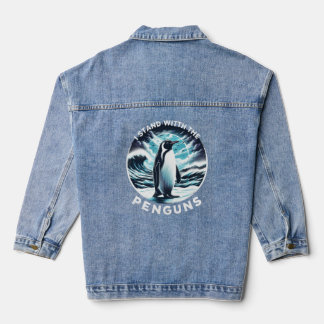 Schutz von Pinguinen Jeansjacke