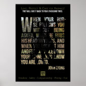 Schutz von Tieren - Poster (Vorne)