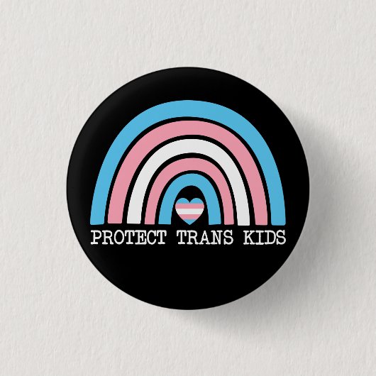 Schutz von Trans Kids Button (Vorderseite)