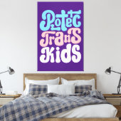 Schutz von Trans Kids Canvas Print Leinwanddruck (Insitu (Schlafzimmer))