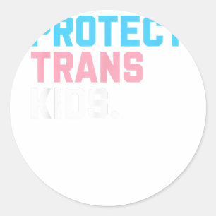 Schutz von Trans Kids - LGBT-Unterstützung für LGB Runder Aufkleber