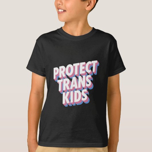 Schutz von Trans Kids LGBTI+ Rights Prith Monatsst T-Shirt (Vorderseite)
