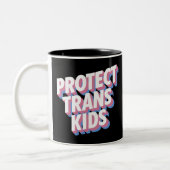 Schutz von Trans Kids LGBTI+ Rights Prith Monatsst Zweifarbige Tasse (Links)