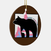 Schutz von Trans Kids Mama Bear Transgender Keramik Ornament (Rechts)
