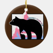 Schutz von Trans Kids Mama Bear Transgender Keramik Ornament (Hinten)