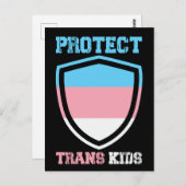 Schutz von Trans Kids Postkarte (Vorne/Hinten)