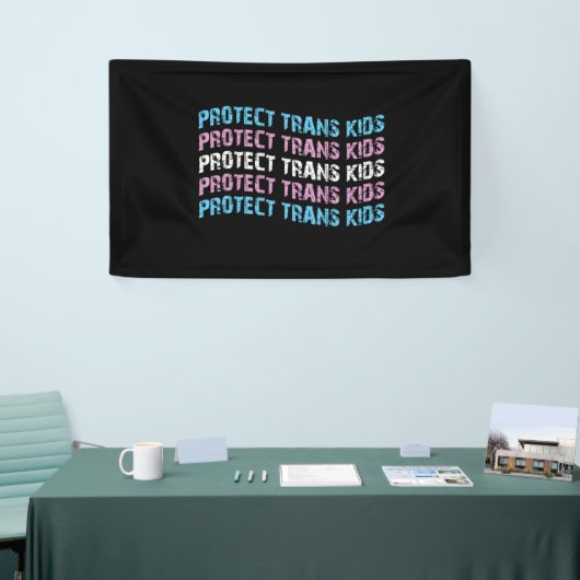 Schutz von Trans Kids - Trans Flag Wave Banner (Messeveranstaltung)
