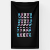 Schutz von Trans Kids - Trans Flag Wave Banner (Vertikal)