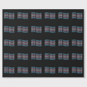 Schutz von Trans Kids - Trans Flag Wave Geschenkpapier (Flach)