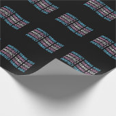 Schutz von Trans Kids - Trans Flag Wave Geschenkpapier (Ecke)