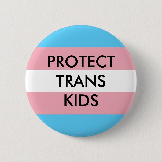Schutz von Trans-Kids-Transgender-Rechten Button (Vorderseite)