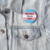 Schutz von Trans-Kids-Transgender-Rechten Button (Beispiel)