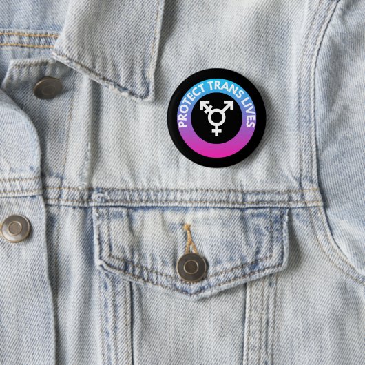 Schutz von Trans Lives Button (Beispiel)