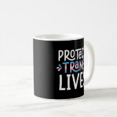 Schutz von Trans Lives Transgender Right Activist  Kaffeetasse (VorderseiteRechts)