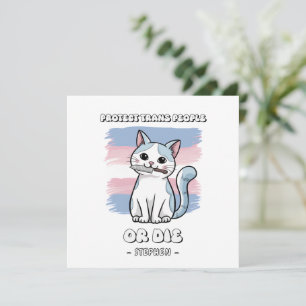 Schutz von Trans People oder Die - Fierce Cat