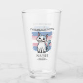 Schutz von Trans People oder Die - Fierce Cat Glas (Vorderseite)
