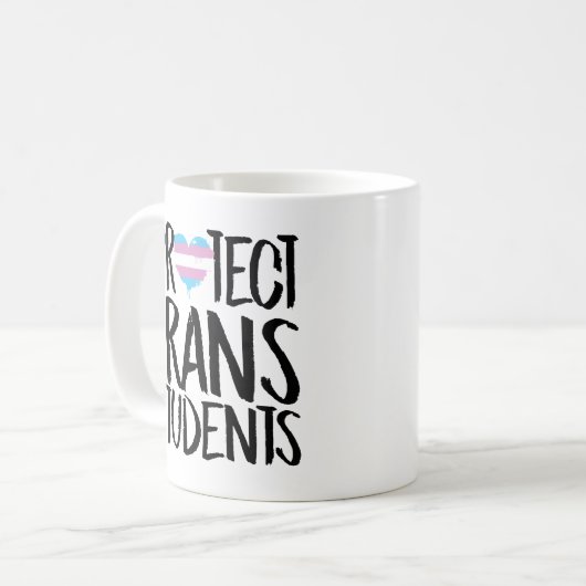 Schutz von Trans Students Kaffeetasse (Vorderseite Links)