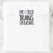 Schutz von Trans Students Runder Aufkleber (Tasche)