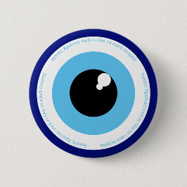 Schutz vor dem bösen Auge - griechische Folklore Button