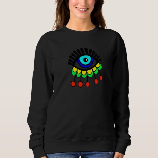 Schutz vor dem Bösen Blick Fluch Sweatshirt (Vorderseite)
