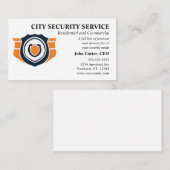 Schutz vor Orangen- und Schwarzen Schilden Visitenkarte (Vorne/Hinten)