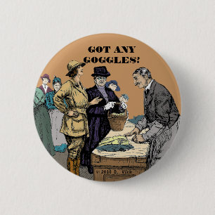 Schutzbrillen-Knopf Button