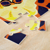 Schutzbrillen-Mädchen, die im Wasser schwimmen Puzzle (Seite)