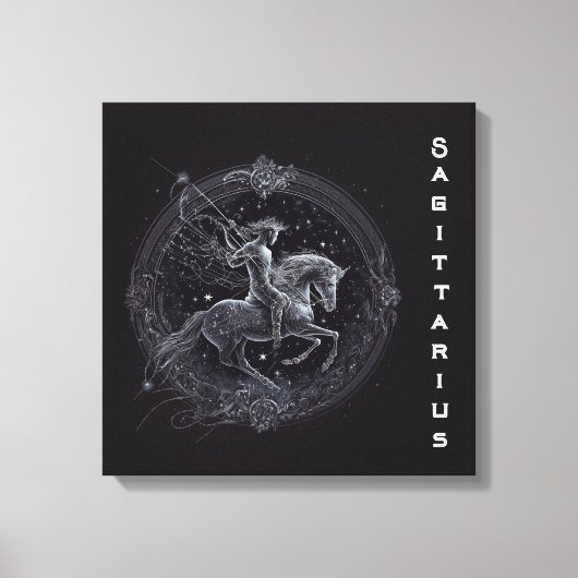 Schütze - 22. November bis 21. Dezember Leinwanddruck (Vorderseite)