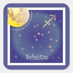 Schütze 23. November bis 21. Dezember Aufkleber