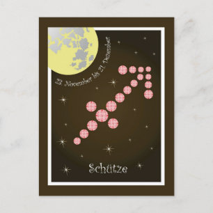 Schütze 23. November bis 21. Dezember Postkarte