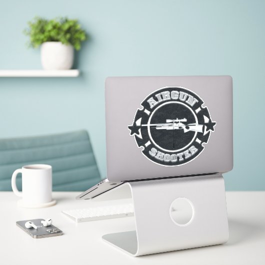 Schütze Aufkleber (Laptop auf Schreibtisch)