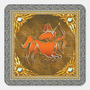 Schütze-Aufkleber Quadratischer Aufkleber