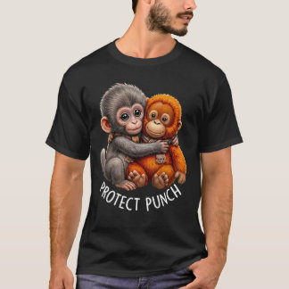Schütze Babyaffe Schlage Affe Süßer Affe T-Shirt