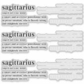 Schütze Definition Ästhetik Astrologie Geschenk Aufkleber (Vorderseite)