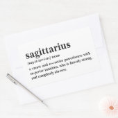 Schütze Definition Ästhetik Astrologie Geschenk Rechteckiger Aufkleber (Umschlag)