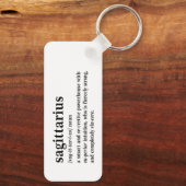 Schütze Definition Ästhetik Astrologie Geschenk Schlüsselanhänger (Rückseite)