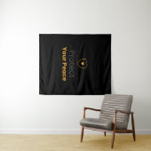 Schütze deinen Frieden – Minimale Motivations-Wand Wandteppich (Beispiel (Horizontal))