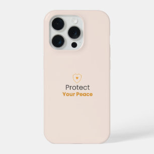 Schütze deinen Frieden – Minimales Motivations-iPh iPhone 15 Pro Hülle