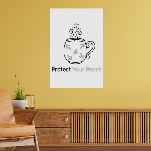 Schütze deinen Frieden Minimalist Poster (Wohnzimmer 2)