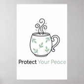 Schütze deinen Frieden Minimalist Poster (Vorne)